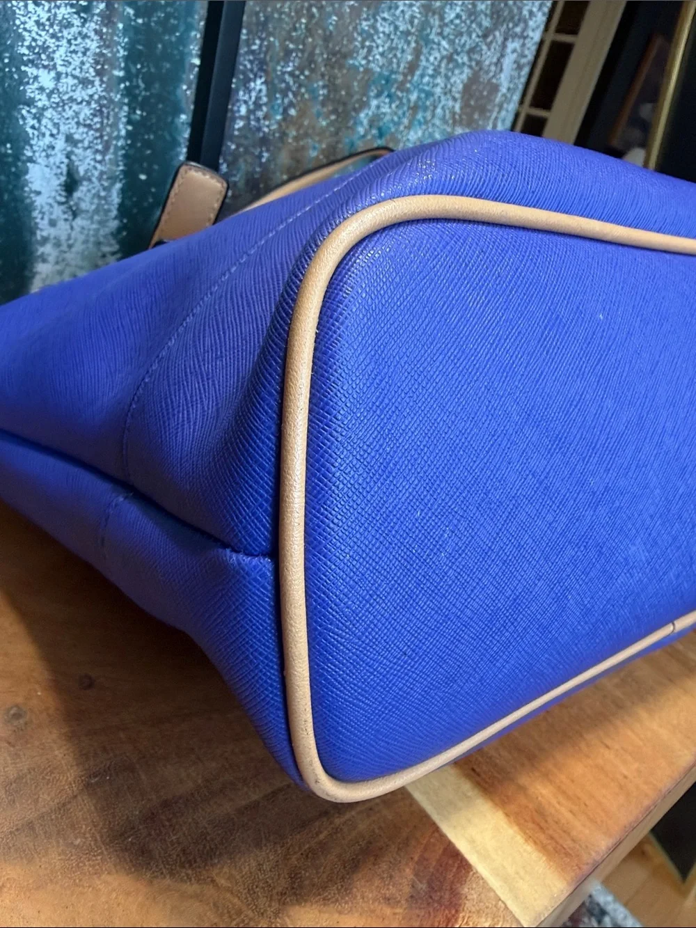 Gianni Bernini 2010’s Dopamine Dressing Royal Blue Tote Bag (EUC)